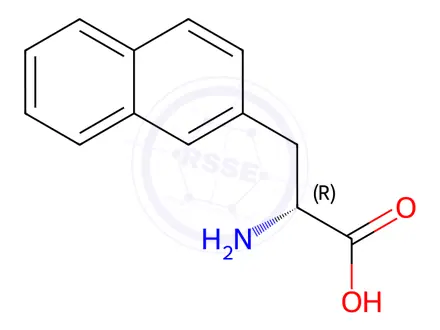 Chemical structure of 3-(2-Naphthyl)-D-alanine