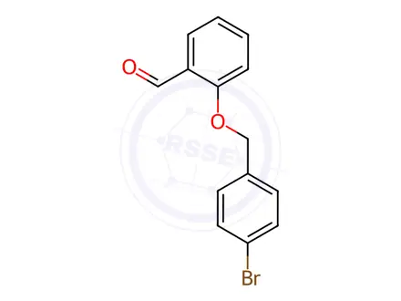 Chemical structure of 2-[(4-Bromobenzyl)oxy]benzaldehyde