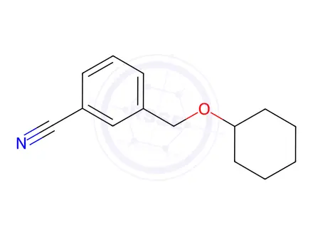 Chemical structure of 3-[(cyclohexyloxy)methyl]benzonitrile