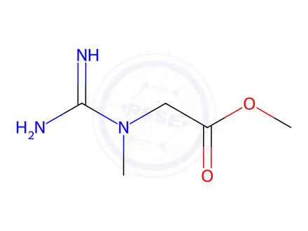 Chemical structure of Glycine, N-(aminoiminomethyl)-N-methyl-, methyl ester (9CI)