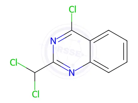 Chemical structure of Quinazoline,4-chloro-2-(dichloromethyl)-