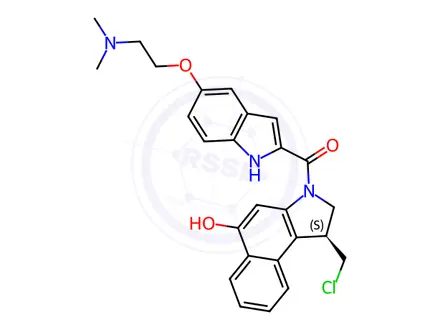 Chemical structure of Duocarmycin DM
