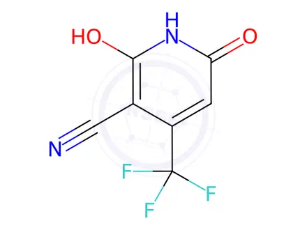 Chemical structure of 2,6-Dihydroxy-4-(trifluoromethyl)nicotinonitrile