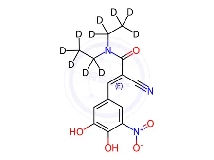Chemical structure of cis-Entacapone-d10