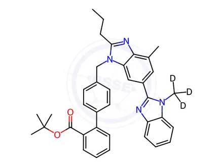 Chemical structure of Telmisartan-d3 tert-Butyl Ester