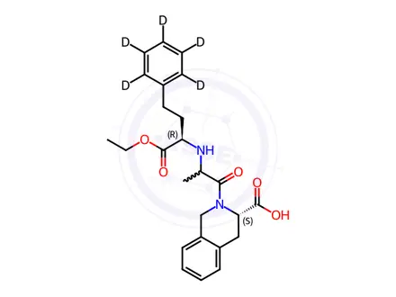 Chemical structure of Quinapril-d5 Hydrochloride