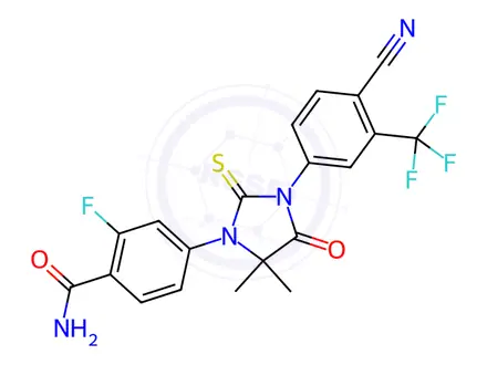 Chemical structure of Enzalutamide impurity O