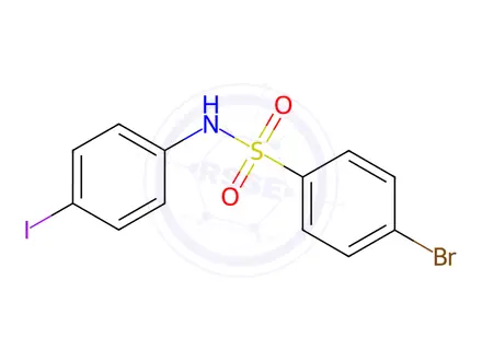 Chemical structure of 4-Bromo-N-(4-iodophenyl)benzenesulfonamide