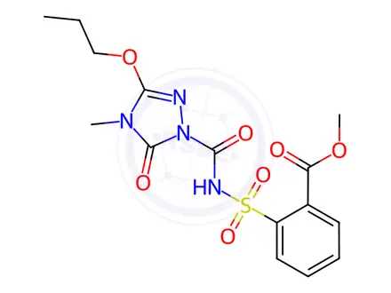 Chemical structure of Flucarbazone Sodium Impurity 3 Monomer (Procarbazone)