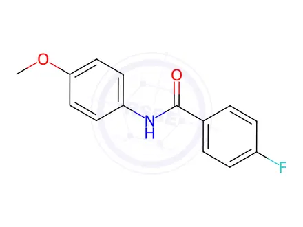 Chemical structure of 4-fluoro-N-(4-methoxyphenyl)benzamide