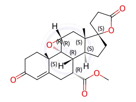 Chemical structure of Eplerenone Impurity 50 (17β-Eplerenone)