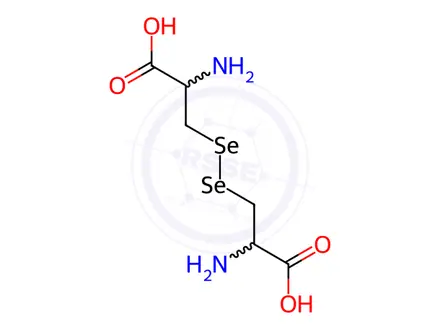 Chemical structure of L-Selenocystine Dihydrochloride