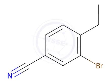 Chemical structure of Benzonitrile, 3-bromo-4-ethyl-