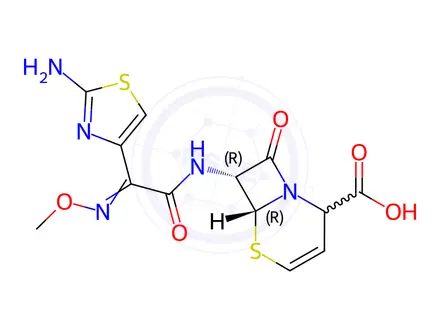 Chemical structure of (Z/E)-Ceftizoxime Impurity 50