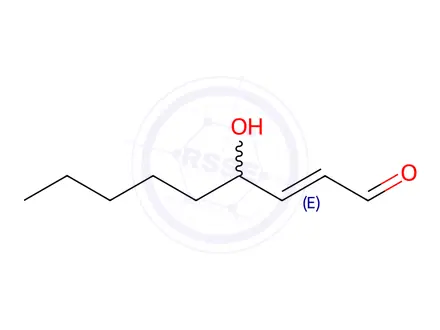 Chemical structure of 4-Hydroxynonenal