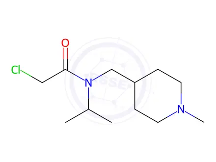 Chemical structure of 2-Chloro-N-isopropyl-N-((1-methylpiperidin-4-yl)methyl)acetamide