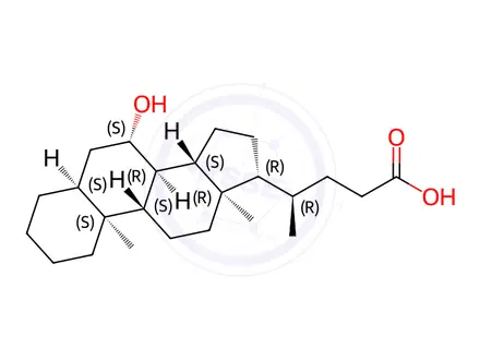 Chemical structure of Ursodeoxycholic acid Impurity 17
