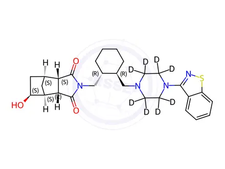 Chemical structure of Lurasidone Metabolite 14326-d8