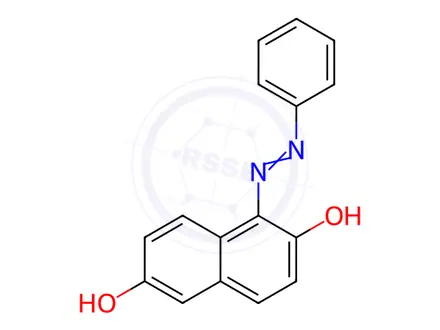 Chemical structure of 6-OH-Sudan I