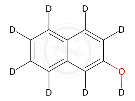 Chemical structure of 2-Naphthol-d8