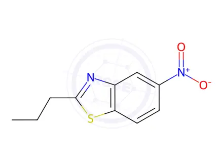 Chemical structure of Benzothiazole, 5-nitro-2-propyl-(9CI)