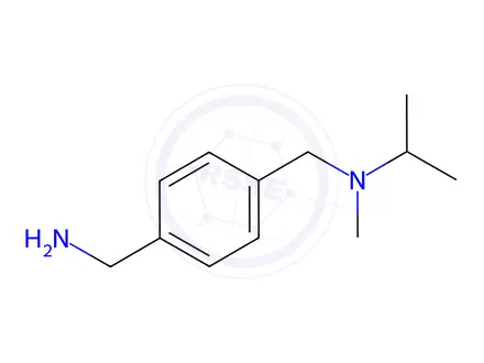 Chemical structure of (4-{[methyl(propan-2-yl)amino]methyl}phenyl)methanamine dihydrochloride