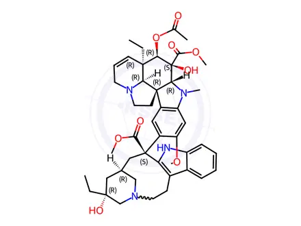 Chemical structure of Vinblastine Sulfate Impurity 12