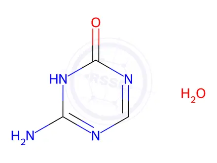 Chemical structure of 4-Amino-1,3,5-triazin-2(1H)-one hydrate