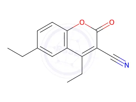 Chemical structure of 4,6-Diethyl-2-oxo-2H-chromene-3-carbonitrile