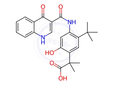 Chemical structure of Ivacaftor Impurity 1