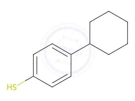 Chemical structure of 4-Cyclohexyl-benzenethiol