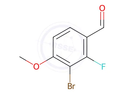 Chemical structure of Benzaldehyde, 3-broMo-2-fluoro-4-Methoxy-