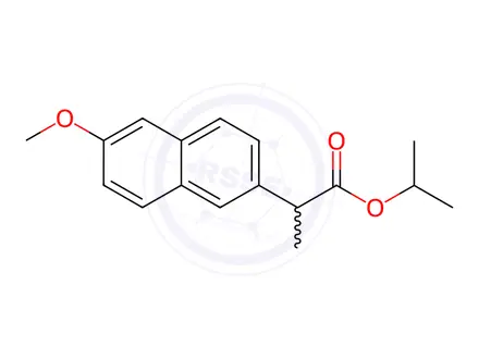 Chemical structure of rac-Naproxen 2-Propyl Ester