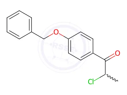 Chemical structure of 1-(4-(Benzyloxy)phenyl)-2-chloropropan-1-one