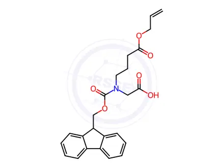 Chemical structure of Butanoic acid, 4-[(carboxymethyl)[(9H-fluoren-9-ylmethoxy)carbonyl]amino]-, 1-(2-propen-1-yl) ester