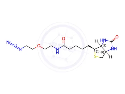 Chemical structure of Biotin-PEG1-azide