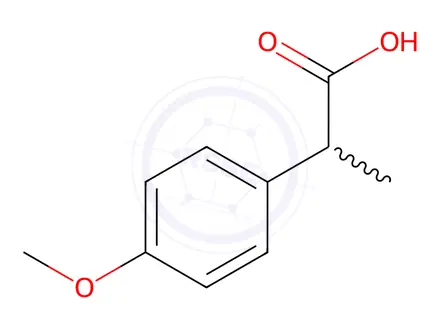 Chemical structure of 4-Methoxyphenylpropionic acid