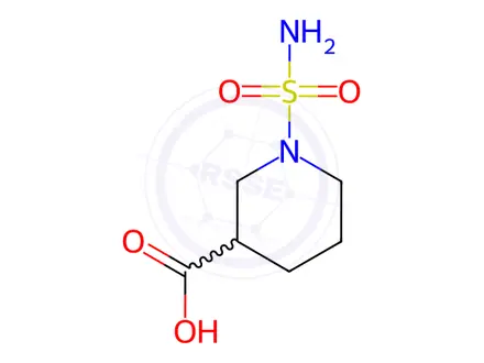 Chemical structure of 1-Sulfamoylpiperidine-3-carboxylic acid