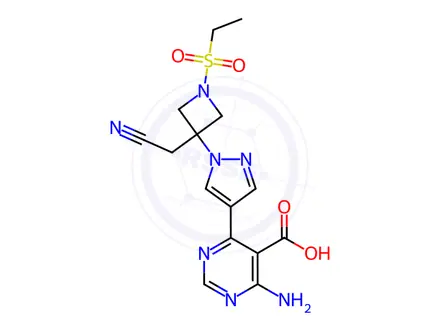 Chemical structure of Baricitinib Impurity I