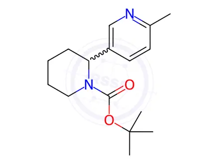 Chemical structure of tert-Butyl 2-(6-methylpyridin-3-yl)piperidine-1-carboxylate