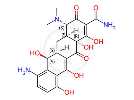 Chemical structure of Minocycline Impurity 17