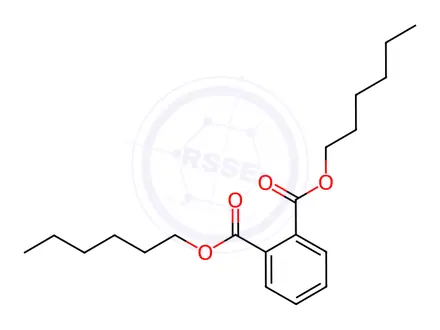 Chemical structure of Phthalic acid, bis-hexyl ester