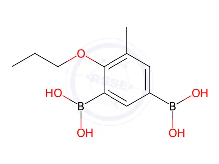 Chemical structure of (5-Methyl-4-propoxy-1,3-phenylene)diboronic acid