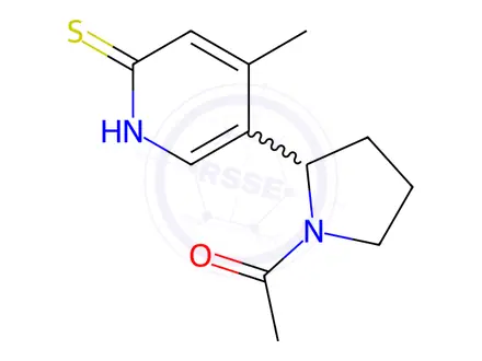 Chemical structure of 1-(2-(6-Mercapto-4-methylpyridin-3-yl)pyrrolidin-1-yl)ethanone