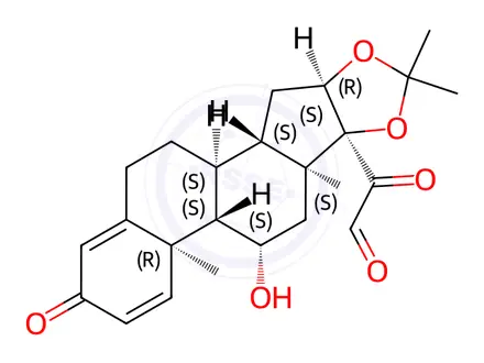 Chemical structure of Budesonide Impurity 45