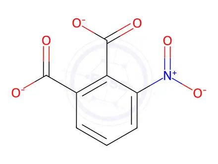 Chemical structure of (1,2-Cyclopentanediamine-N,N')[3-nitro-1,2-benzenedicarboxylato(2-)-O1,O2]platinum
