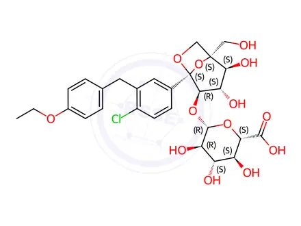 Chemical structure of Ertugliflozin Impurity 3