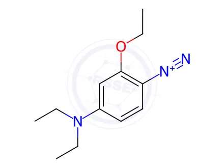Chemical structure of 4-diethylamino-2-ethoxybenzenediazonium zinc chloride