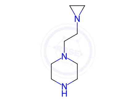 Chemical structure of Piperazine, 1-[2-(1-aziridinyl)ethyl]-(9CI)