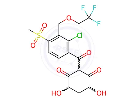 Chemical structure of Tembotrione-4,6-dihydroxy Solution in Acetonitrile